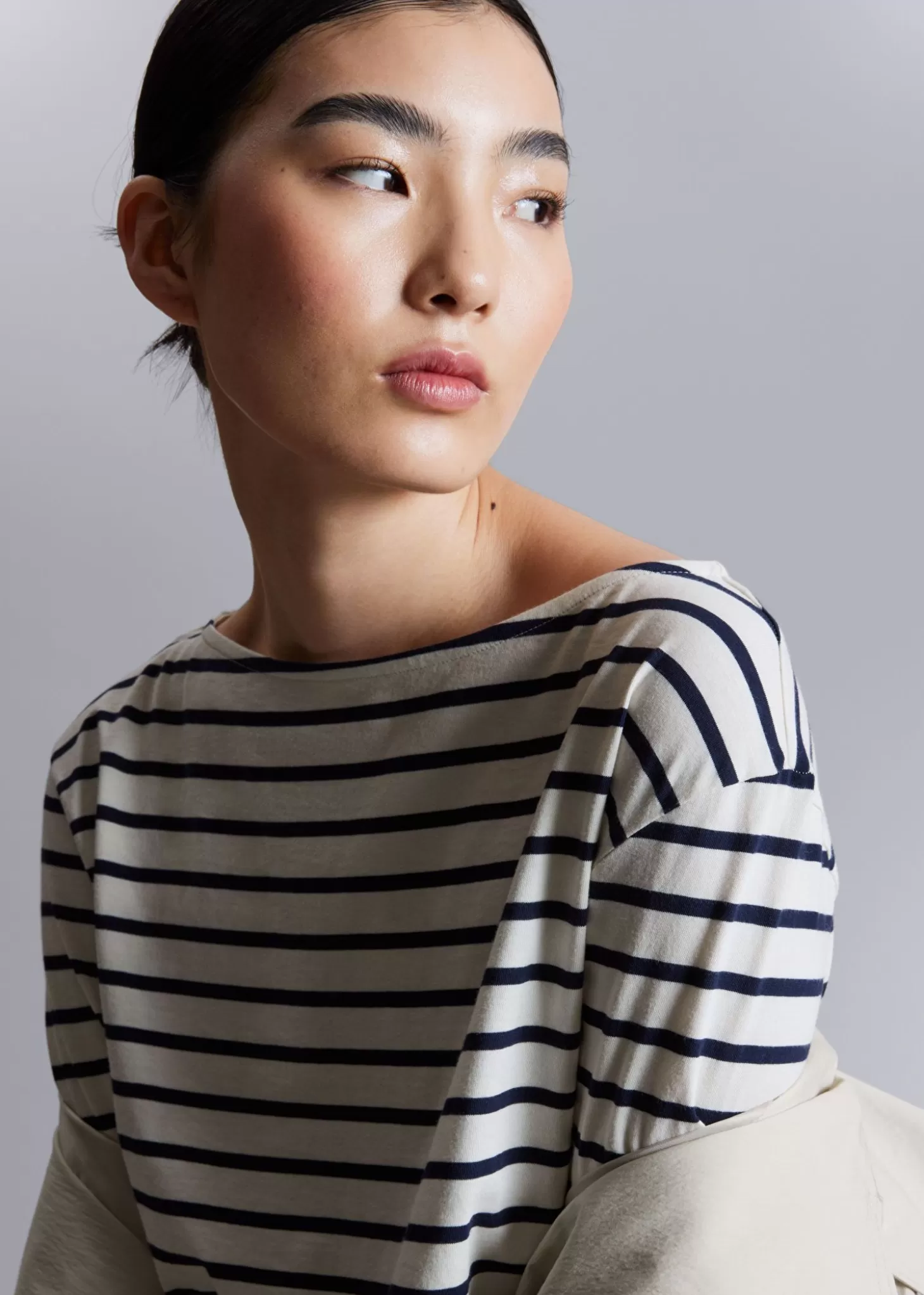 Topper*& Other Stories Breton Stripe Topp Navy Stripes