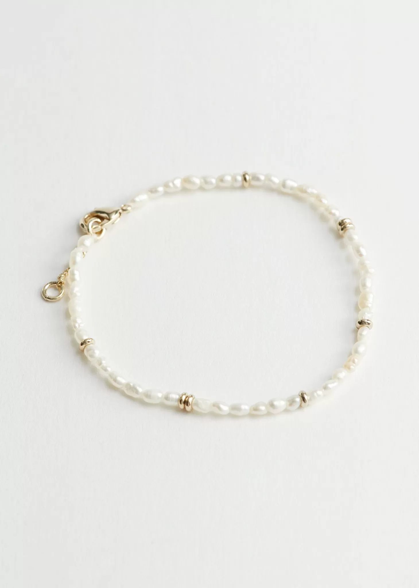 Armband*& Other Stories Perlearmband Med Perler Gull