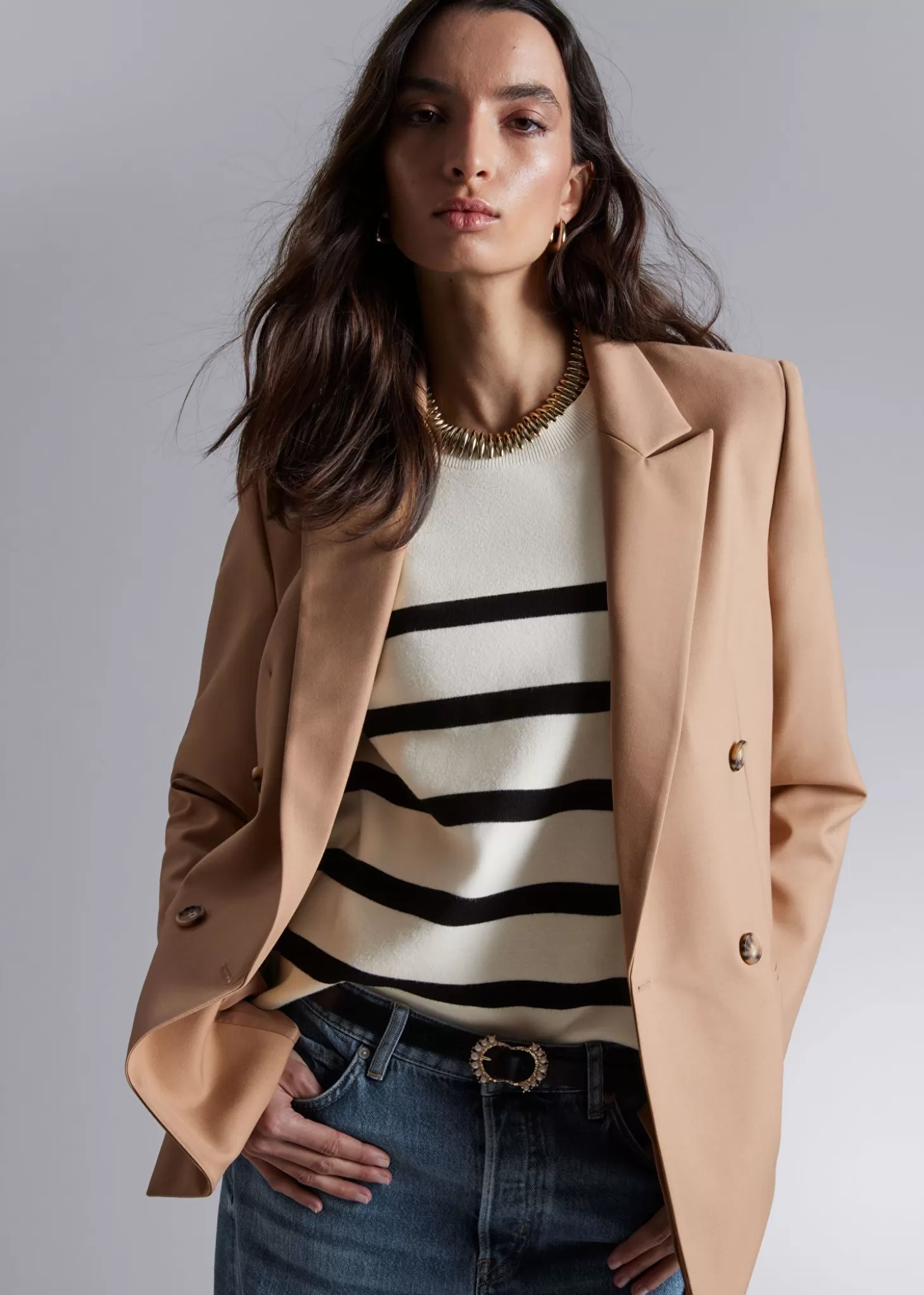 Blazere*& Other Stories Skreddersydd Blazer Stovet Beige