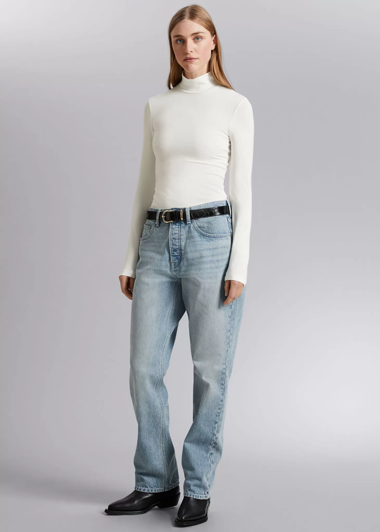 Topper*& Other Stories Topp Med Turtleneck Krem